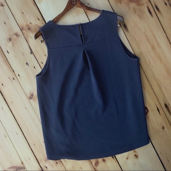 LOFT Charcoal grey leopard embossed tank - Picture 4 of 7